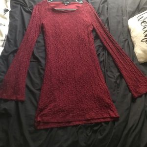 Forever 21 Red lace dress Size M